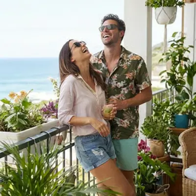 A couple having fun